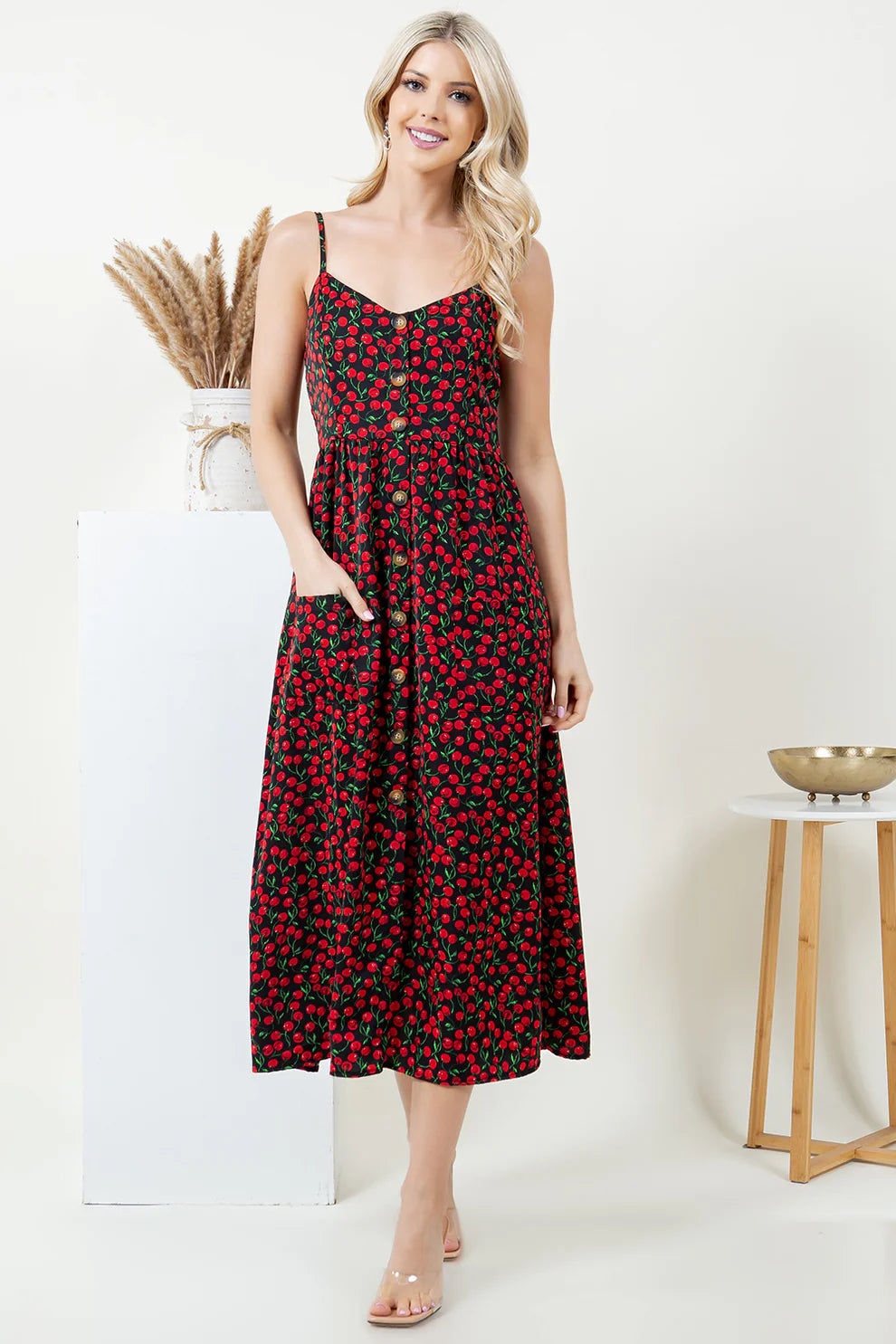 Robe Maxi Cerises