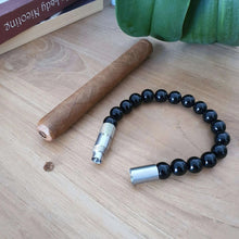 Load image into Gallery viewer, PUNCH BRACELET - Onyx Noir 10mm
