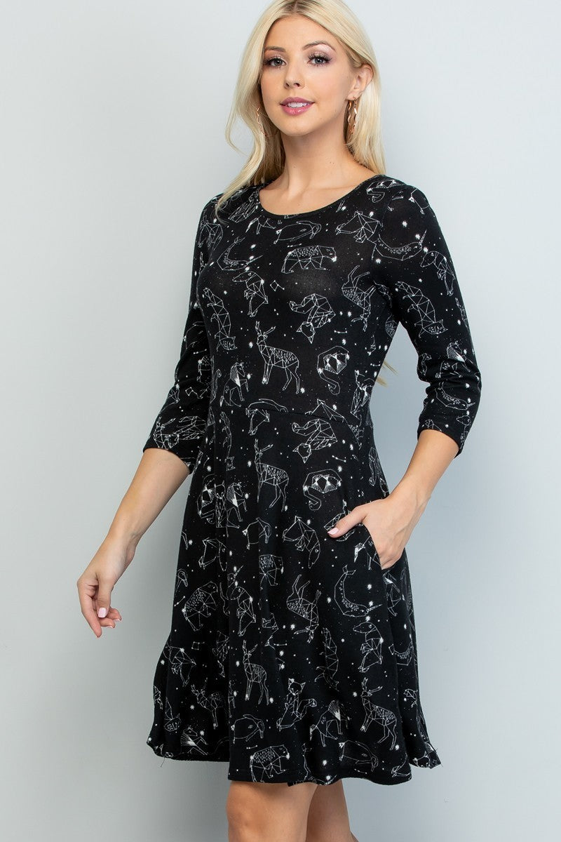 Robe Hiver Céleste & Animaux