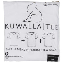 Load image into Gallery viewer, T-SHIRT BLANC (PACK DE 3) KUWALLA
