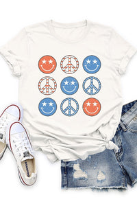 T-SHIRT PEACE SMILEY